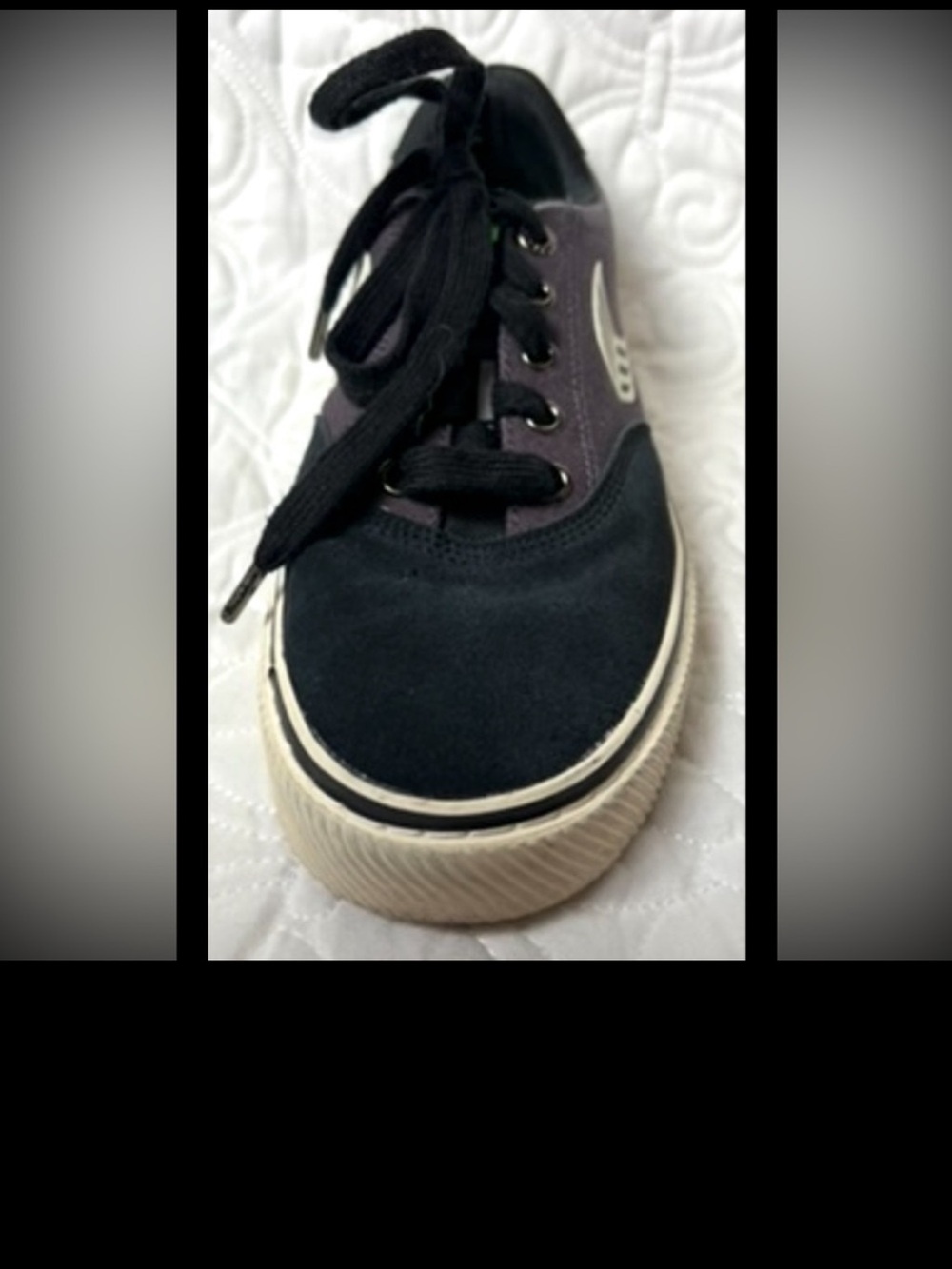 CARIUMA Naoica Tennis Blue Gray Shoe Lace Up Suede Canvas Tie Size 8.5 - Picture 13 of 16